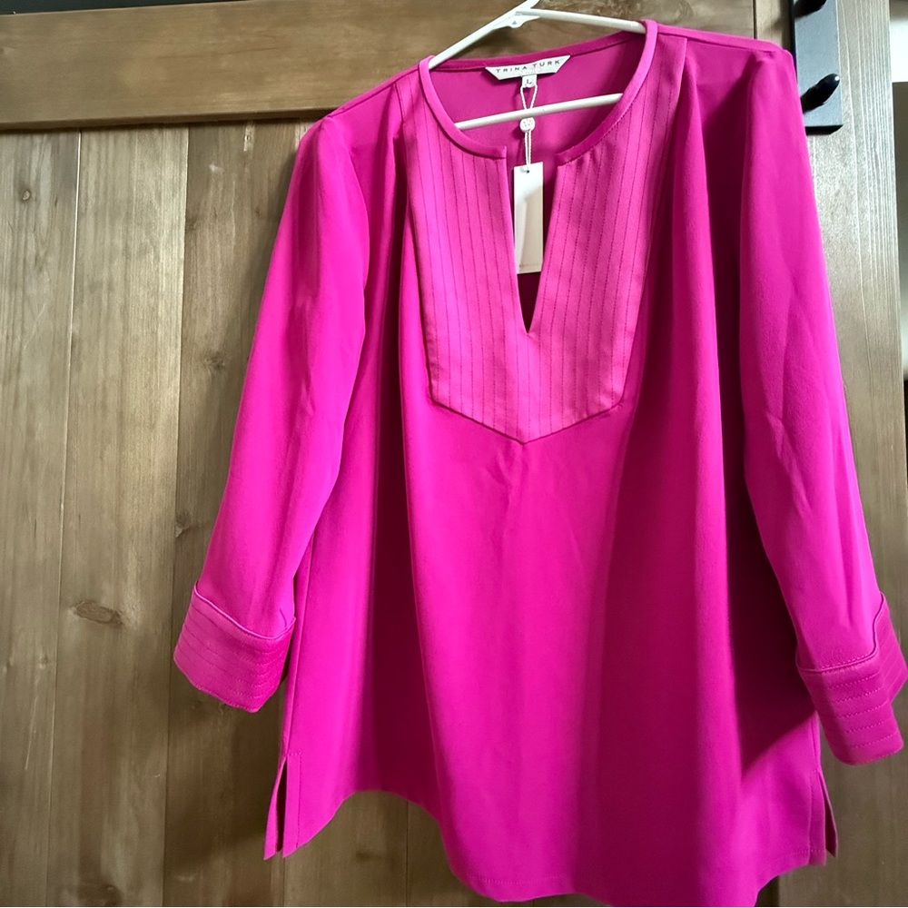Trina Turk Vibrant Pink Blouse